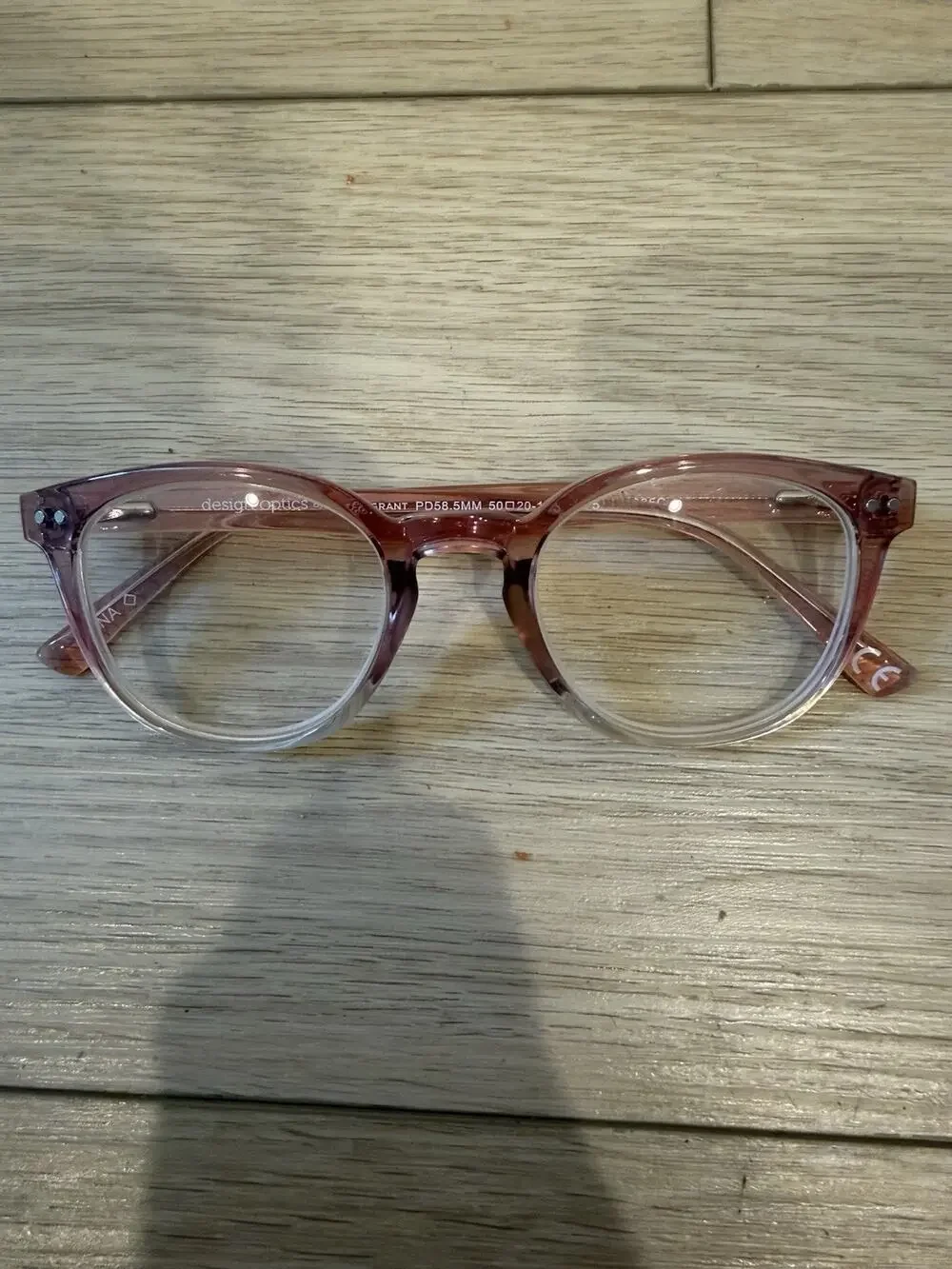 Reading Glasses Foster Grant Clear Pink Women's Readers 50-20-145 +1.75
